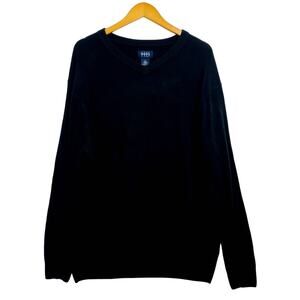 HB Knit Sweater Men's Size XL Black Round Neck Long Sleeve